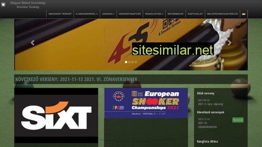 snookersport.hu alternative sites