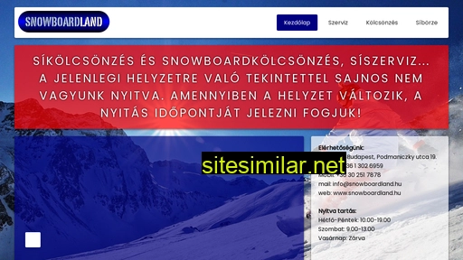 snowboardland.hu alternative sites