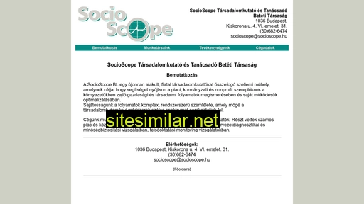 socioscope.hu alternative sites