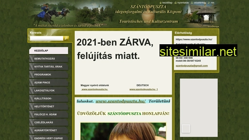 szantodpuszta.hu alternative sites