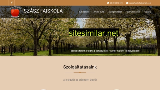 szaszfaiskola.hu alternative sites