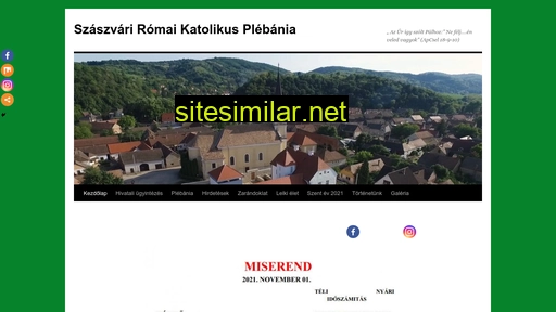 szaszvariplebania.hu alternative sites