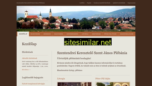 szentendre-plebania.hu alternative sites