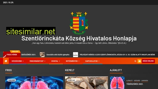 szentlorinckata.hu alternative sites