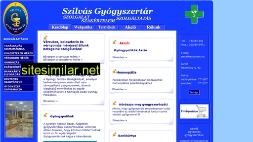 szilvaspatika.hu alternative sites