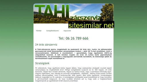 tahi-zarszerviz.hu alternative sites