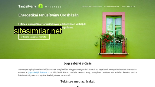 tanusitvany-oroshaza.hu alternative sites