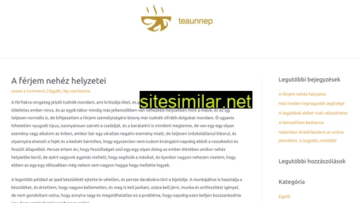 teaunnep.hu alternative sites