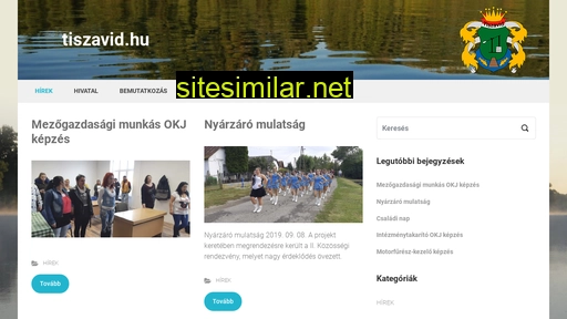 tiszavid.hu alternative sites
