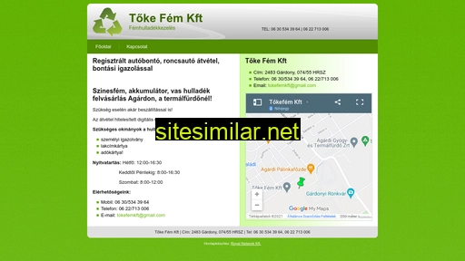 tokefemkft.hu alternative sites