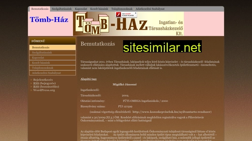 tomb-haz.hu alternative sites