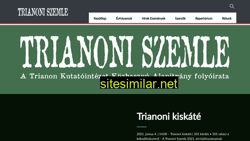 trianoniszemle.hu alternative sites