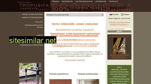 tropusifaparketta.hu alternative sites