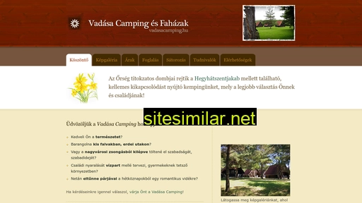 vadasacamping.hu alternative sites