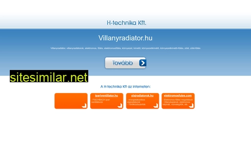 villanyradiator.hu alternative sites