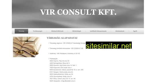 virconsult.hu alternative sites
