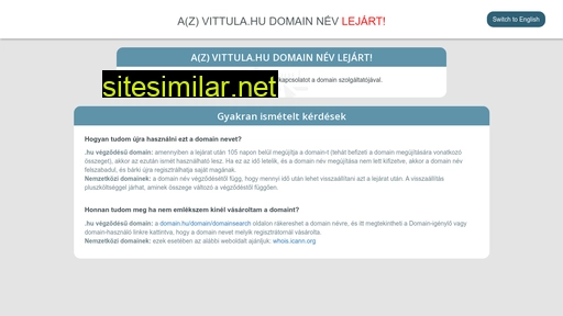 vittula.hu alternative sites