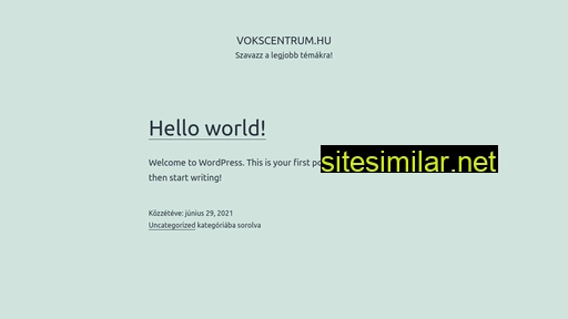 vokscentrum.hu alternative sites