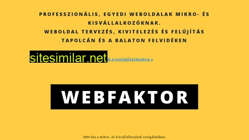 Webfaktor similar sites