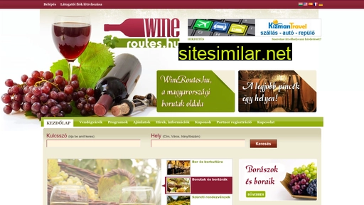 wineroutes.hu alternative sites