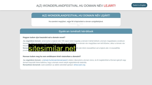 wonderlandfestival.hu alternative sites