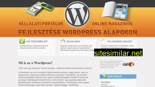 Wordpressoldal similar sites