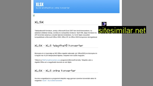 Xlsx similar sites