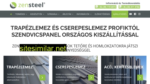 zensteel.hu alternative sites