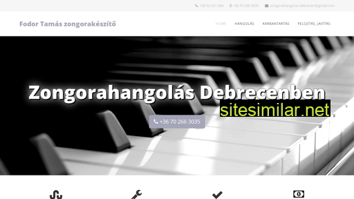 zongorahang.hu alternative sites