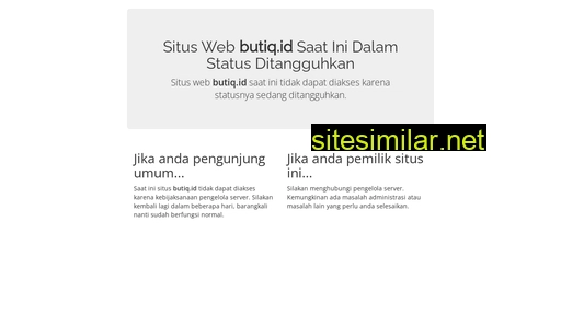 butiq.id alternative sites