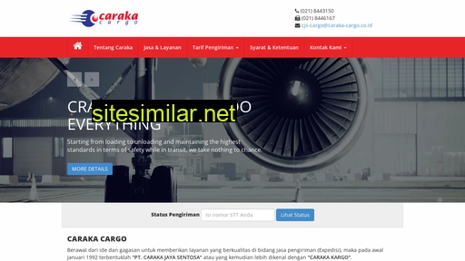 caraka-cargo.co.id alternative sites