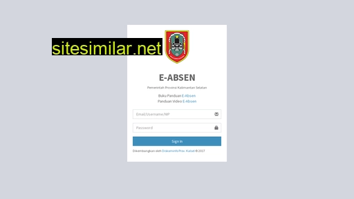 eabsen.kalselprov.go.id alternative sites