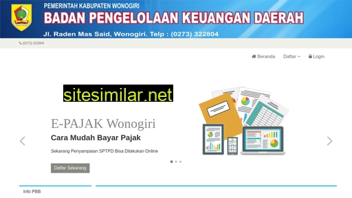 e-pajak.wonogirikab.go.id alternative sites