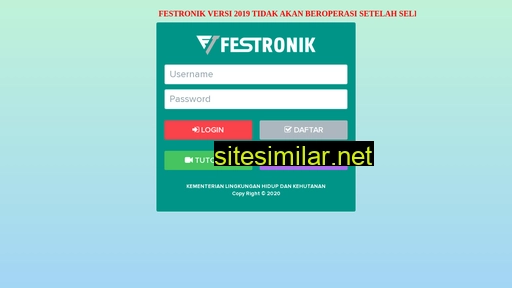 festronik.menlhk.go.id alternative sites