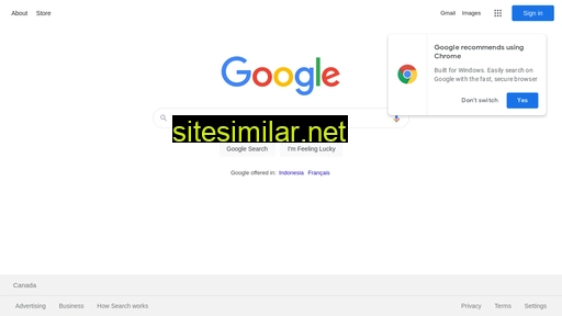 Google similar sites