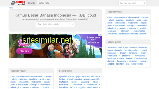 kbbi.co.id alternative sites