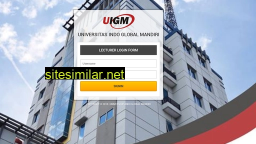 lecturer.uigm.ac.id alternative sites