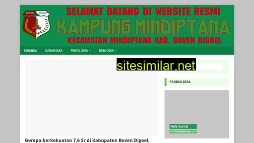 mindiptana.desa.id alternative sites
