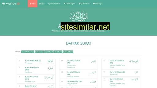 mushaf.id alternative sites