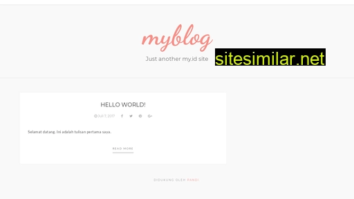 Myblog similar sites