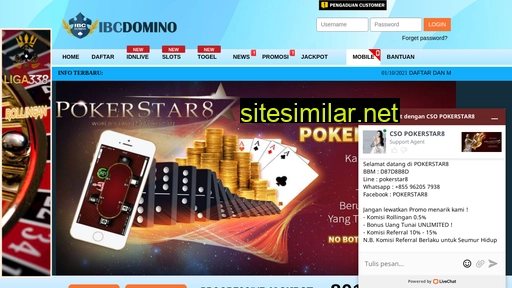 Pokerstar8 similar sites