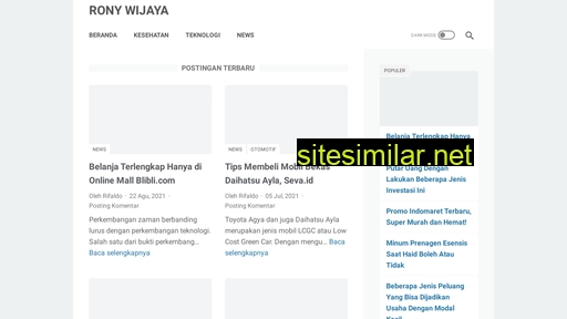 ronywijaya.web.id alternative sites