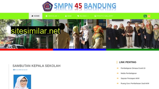 smpn45bandung.sch.id alternative sites