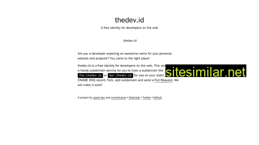 Thedev similar sites
