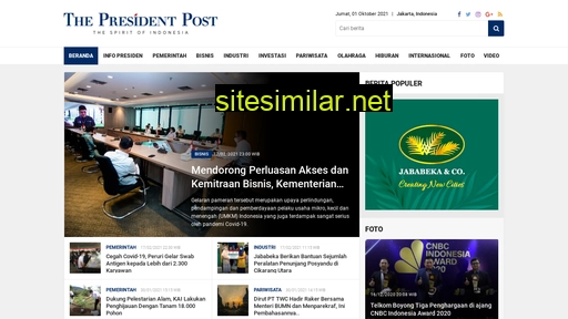 thepresidentpost.id alternative sites