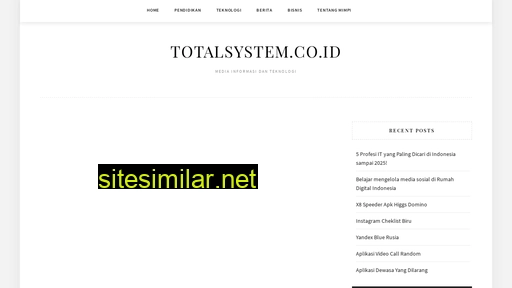 totalsystem.co.id alternative sites