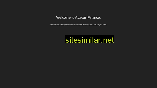 Abacusfinance similar sites