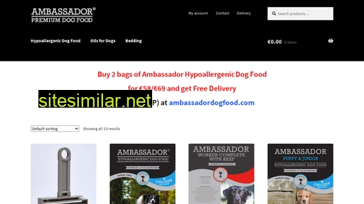 Ambassadordogfood similar sites