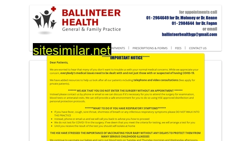 ballinteerhealth.ie alternative sites