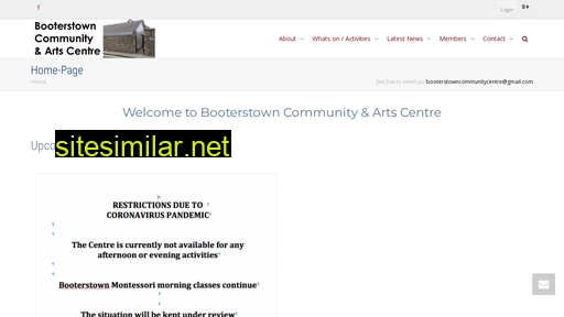 booterstowncommunitycentre.ie alternative sites